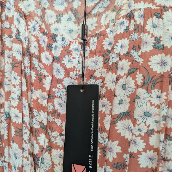 LOT of 4 floral wrap dresses, sized XL - Picture 12 of 16